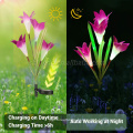 Solar Lily Flower LED Lights Waterproof Garden Simulation Flower Light